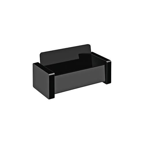 Visitenkartenständer WEDO Black Office, schwarz mattiert/glänzend