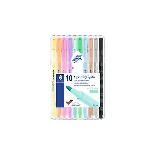 Textmarker Staedtler triplus textsurfer, Strichbreite 1-4 mm, schnelltrocknend, 10er-Set