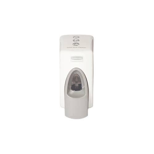 Spender für Toilettensitzreiniger Rubbermaid®, 400 ml, kompatibel mit RVU03817, L 135 x B 105 x H 214 mm, weiß-grau
