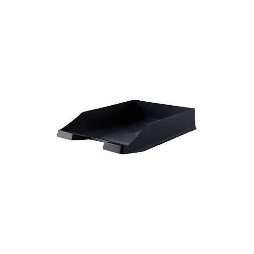 Briefablage KARMA, DIN A4/C4, Kunststoff, stapelbar, stabil, B 255 x T 348 x H 65 mm, schwarz