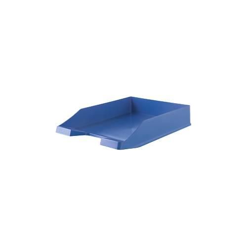 Briefablage KARMA, DIN A4/C4, Kunststoff, stapelbar, stabil, B 255 x T 348 x H 65 mm, blau