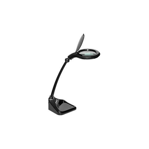 LED-Lupenleuchte MAULiris, Leistung 7 W, 470 lm, 3- & 12-Dioptrien-Linse, dimmbar, schwarz