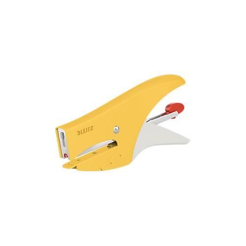Leitz® Metallheftzange 5577 Cosy, Hinterlademechanik, inkl. 1.000 Heftklammern, gelb
