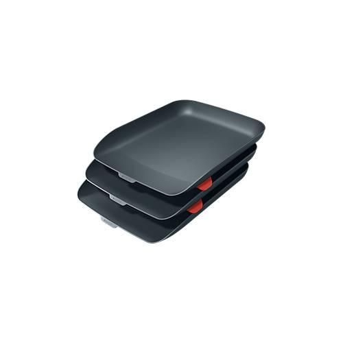 Leitz® Briefkorb Cosy, 3er Set, für A4-Dokumente, stapelbar,grau
