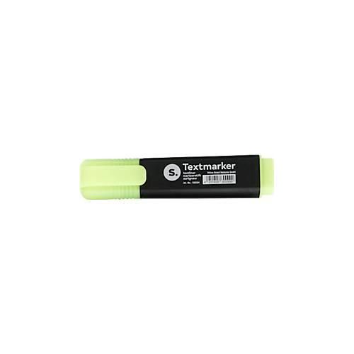Textmarker S. mit Keilspitze, lichtbeständig, schnell trocknend, gelb, 1 Stück