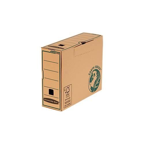 Archivschachtel BANKERS BOX® Serie Earth, FSC®-zertifizierter Karton, B 100 x T 350 x H 260 mm, für Formate A4+, braun, 20 Stück