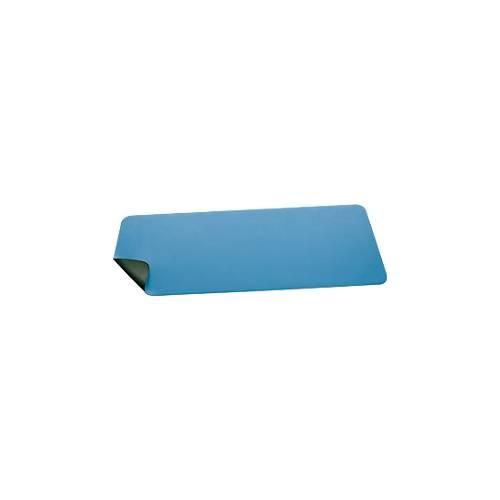 Schreibtischunterlage Sigel, beidseitig nutzbar, einrollbar, für alle Maustypen, B 800 x T 2 x H 300 mm, Kunstleder, blau-grün