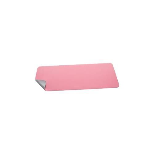 Schreibtischunterlage Sigel, beidseitig nutzbar, einrollbar, für alle Maustypen, B 800 x T 2 x H 300 mm, Kunstleder, rosa-silber