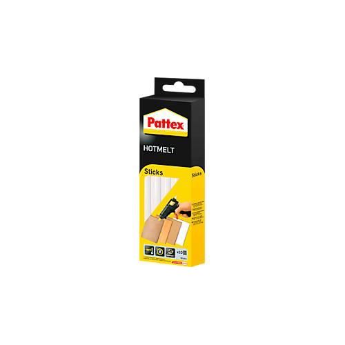 Heißklebepatronen Pattex® Hotmelt, geeignet für Heißklebepistolen, Schmelztemperatur 200°C, B 68 x T 200 x H 28 mm, transparent, 10 Stück