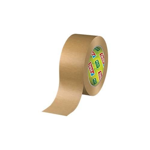 tesa® Packband Paper Standard ecoLogo, robust, 1 Rolle mit L 50 m x B 50 mm, FSC®-Papier & Naturkautschuk, braun