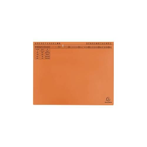 Hängehefter Exacompta, für Links- & Rechtsheftung, gefalzt, Dehnfalte, Organisationsdruck, Blauer Engel, Recycling-Karton, orange, 25 Stück