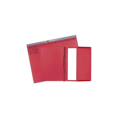 Hängehefter Exacompta, für Rechtsheftung, gefalzt, Dehnfalte, Organisationsdruck, Blauer Engel, Recycling-Karton, rot, 25 Stück