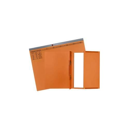 Hängehefter Exacompta, für Rechtsheftung, gefalzt, Dehnfalte, Organisationsdruck, Blauer Engel, Recycling-Karton, orange, 25 Stück