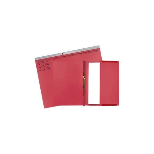 Hängehefter Exacompta, für Linksheftung, gefalzt, Dehnfalte, Organisationsdruck, Blauer Engel, Recycling-Karton, rot, 25 Stück