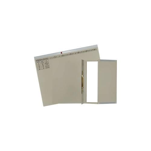 Hängehefter Exacompta, für Linksheftung, gefalzt, Dehnfalte, Organisationsdruck, Blauer Engel, Recycling-Karton, grau, 25 Stück