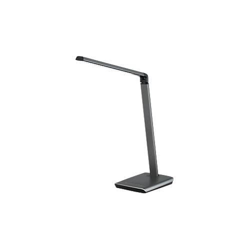 LED Tischleuchte Fischer&Honsel Bright, 9 W, verstellbar, Sensordimmer, L 200 x B 160 x H 790 mm, Metall, Titan