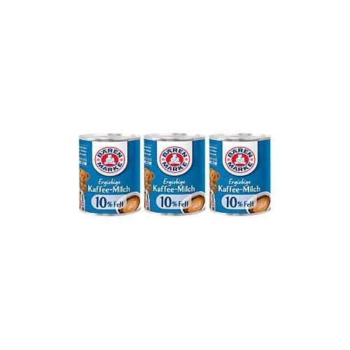 Kaffeemilch Bärenmarke Die Ergiebige, 10 % Fettgehalt, 3 Dosen á 170 g