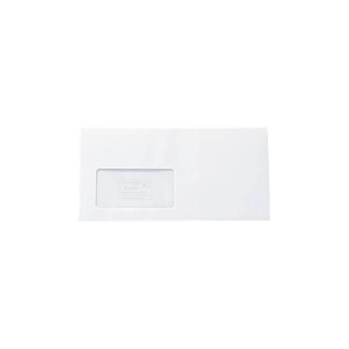 Briefumschläge, DIN lang, mit Haftklebeverschluss, mit Fenster, hochweiß, Recyclingpapier, 80 g/m², 1000 Stück