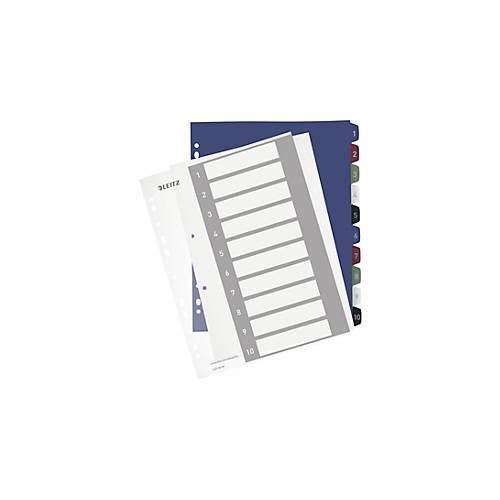 LEITZ Register Style, Zahlenregister, extrabreit, einzeln, Zahlen 1-10