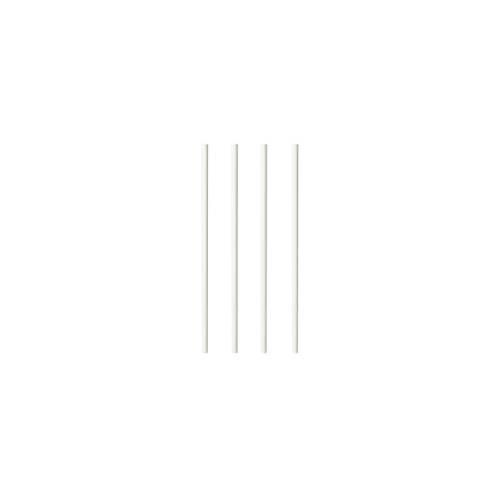 Trinkhalme Papstar Pure, Einweg, L 200 x Ø 6 mm, aus FSC®-zertifiziertem Papier, weiß-uni, 100 Stück