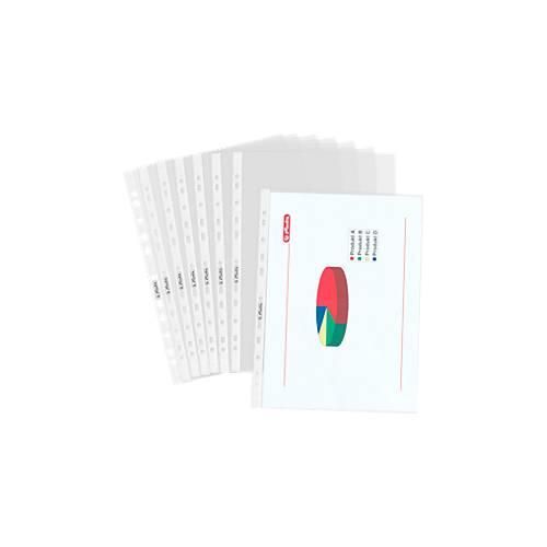 Prospekthüllen, A4, PP-Folie, genarbt, dokumentenecht,100 Stück