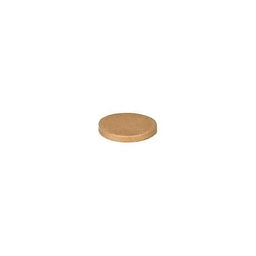 Deckel Papstar pure, für Portionsbecher, ø 60 mm, 50 Stk., kompostierbar, Frischfaser-Karton, braun