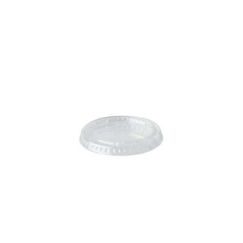 Deckel Papstar pure, für Portionsbecher, ø 60 mm, 50 Stk., kompostierbar, PLA-Fasern, transparent