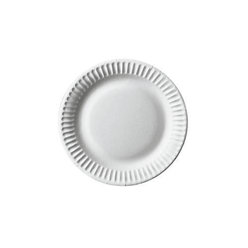 Pappteller Papstar Pure, Einweg, rund, Ø 150 mm, lebensmittelecht, FSC®-zertifiziert & kompostierbar, weiß, 10 x 100 Stück
