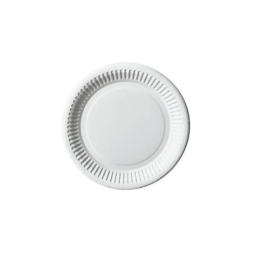 Pappteller Papstar Pure, Einweg, rund, Ø 200 mm, lebensmittelecht, FSC®-zertifiziert & kompostierbar, weiß, 10 x 100 Stück