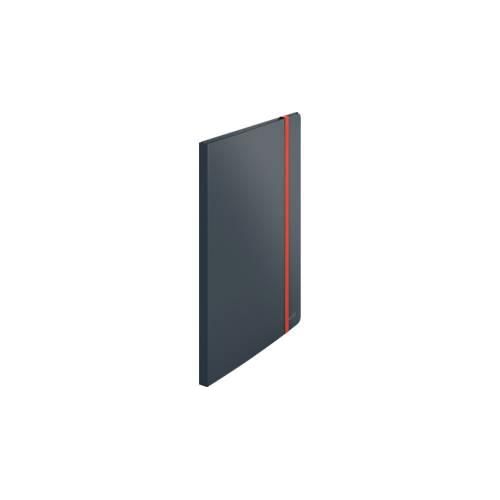 Leitz® Sichtbuch Cosy, A4-Format, 20 transparente Hüllen für bis zu 40 Blatt, Stauraum für lose Blätter, Polypropylen, grau