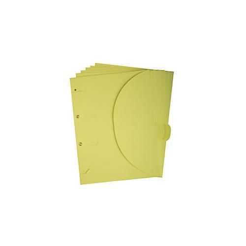 Dokumentenmappe TARIFOLD Smartfolder, Format A4, für bis zu 80 Blatt, Karton, gelb, 6 Stück