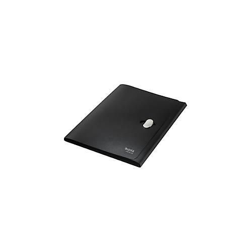 Leitz® Dokumentenmappe Recycle, A4, bis zu 150 Blatt, 3 Einschlagklappen, blickdicht, 100 % recycelbar, Blauer Engel, Kunststoff, schwarz