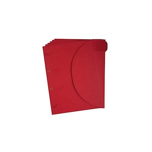 Dokumentenmappe TARIFOLD Smartfolder, Format A4, für bis zu 80 Blatt, Karton, rot, 6 Stück
