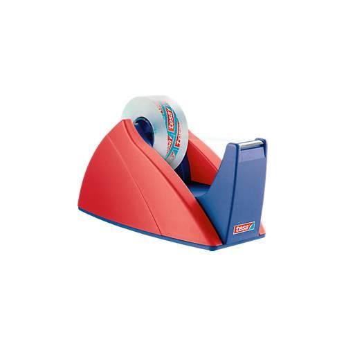 Tischabroller tesa® Basis, rot/blau