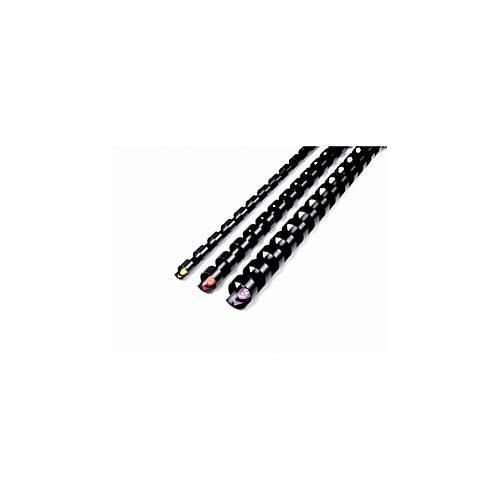 GBC® Binderücken, Plastik, Ø 22 mm, 100 Stück, schwarz