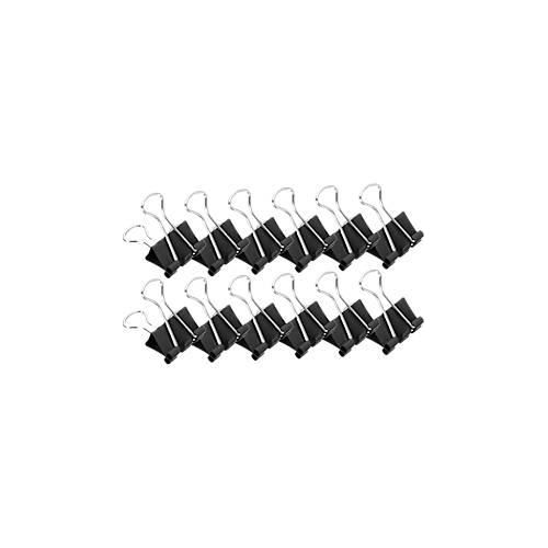 MAUL Foldback-Klemmer, 19 mm, schwarz, 12 Stück