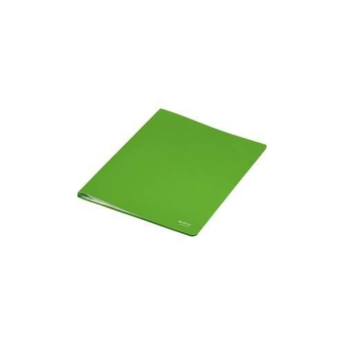Leitz® Sichtbuch Recycle, A4, 40 dokumentenechte Sichthüllen, bis zu 2 Blatt/Hülle, Rückenschild, 100 % recycelbar, Kunststoff, grün