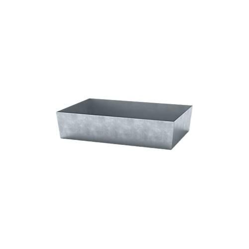 Paletten-Auffangwanne ASECOS, Stahl, 200 l Auffangvolumen, B 815 x T 1235 x H 255 mm, verzinkt