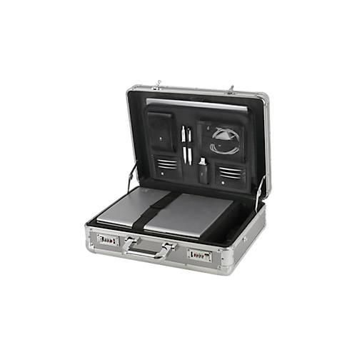 ALUMAXX Alu-Laptopkoffer, mit Tragegriff, 1 Fach, silber/carbon