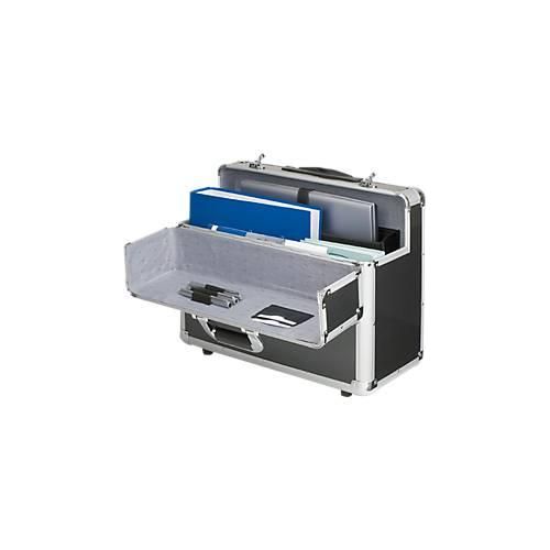 ALUMAXX Alu-Pilotenkoffer, mit Tragegriff, mit Laptopfach, Aluminium, silber