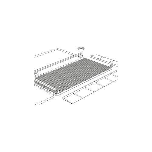 Verbindungselement für asecos Bodenelemente mit B 2900 x H 78 mm, Stahl verzinkt, B 2820 x T 45 mm