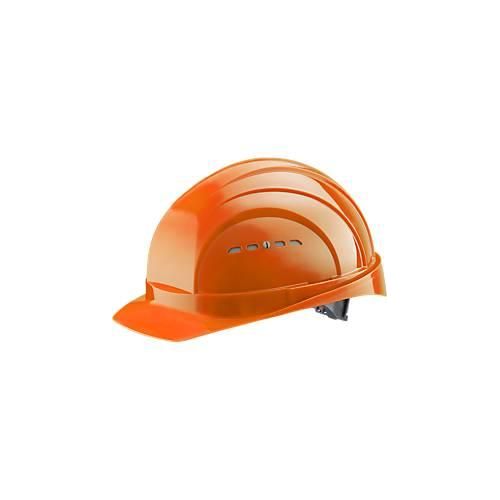 Schutzhelm EuroGuard I/79 4-G, Hochdruck-Polyethylen, DIN EN 397, orange, mit 4-Punkt-Gurtband, Belüftung