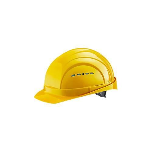 Schutzhelm EuroGuard I/79 4-G, Hochdruck-Polyethylen, DIN EN 397, gelb, mit 4-Punkt-Gurtband, Belüftung