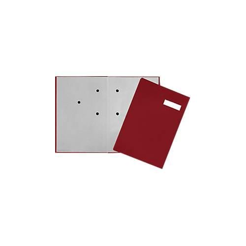 PAGNA Unterschriftenmappe, 20 Fächer, Karton/Leinenbezug, weinrot
