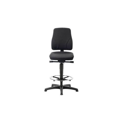 Drehstuhl All-In-One 9631, Aufstiegshilfe und Gleitern, Stoffpolster, Duotec schwarz meliert