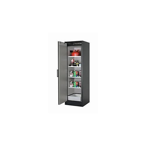 Sicherheitsschrank Typ 90 asecos Q-CLASSIC-90, Flügeltür, Anschlag links, Front Reinweiß, B 599 x T 615 x H 1953 mm