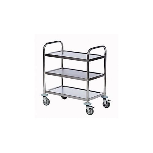 Edelstahl-Tischwagen 3 Etagen, 685 x 380 mm