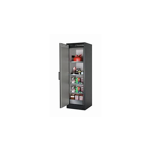 Sicherheitsschrank Typ 90 asecos Q-CLASSIC-90, Flügeltür, Anschlag links, Front Reinweiß, B 599 x T 615 x H 1953 mm