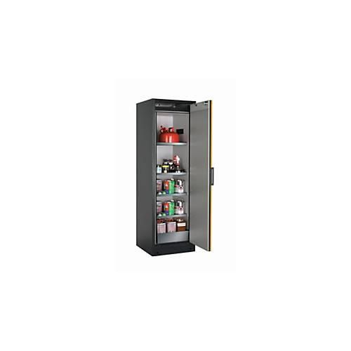 Sicherheitsschrank Typ 90 asecos Q-CLASSIC-90, Flügeltür, Anschlag rechts, Front Sicherheitsgelb, B 599 x T 615 x H 1953 mm