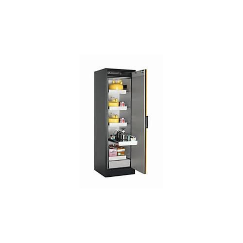 Sicherheitsschrank Typ 90 asecos Q-CLASSIC-90, Flügeltür, Anschlag rechts, Front Sicherheitsgelb, B 599 x T 615 x H 1953 mm